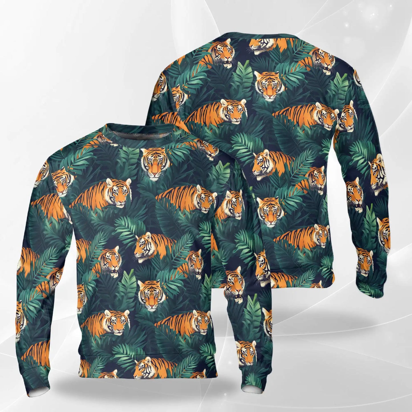 Amazing Tiger Sweatshirt – Colorful Graphic 3D All Over Print Design