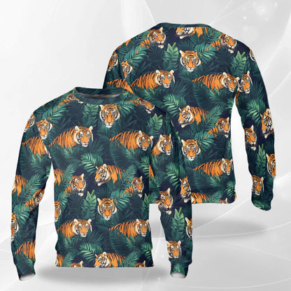 Amazing Tiger Sweatshirt – Colorful Graphic 3D All Over Print Design