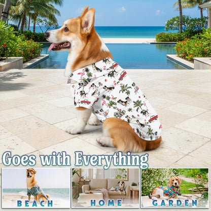 Tropical Australian Shepherd Matching Dog Owner Hawaiian Shirts, Funny Pet Aloha Shirt for Beach Vacation - Azhawaiian