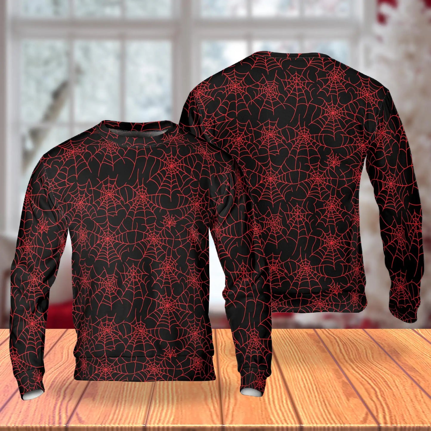 Spider Web Sweatshirt – Colorful Graphic 3D All Over Print Design