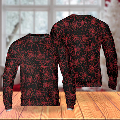 Spider Web Sweatshirt – Colorful Graphic 3D All Over Print Design