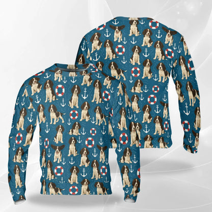 English Springer Spaniel Sweatshirt – Colorful Graphic 3D All Over Print Design