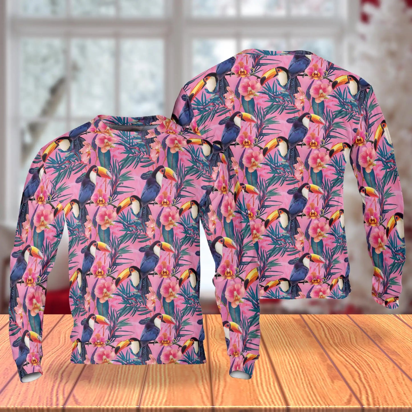 Toucan Print Sweatshirt – Tropical 3D All Over Print Design