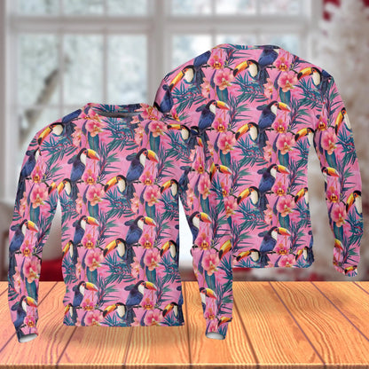 Toucan Print Sweatshirt – Tropical 3D All Over Print Design