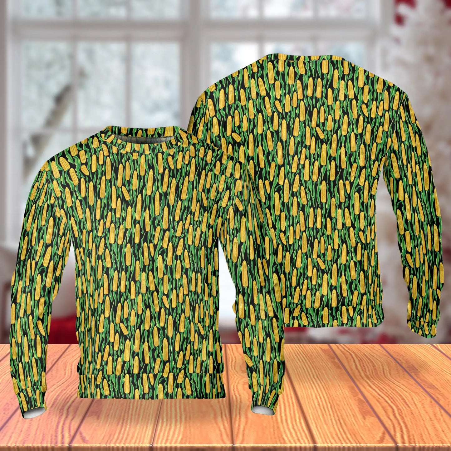 Corn Cob Sweatshirt – Colorful Graphic 3D All Over Print Design