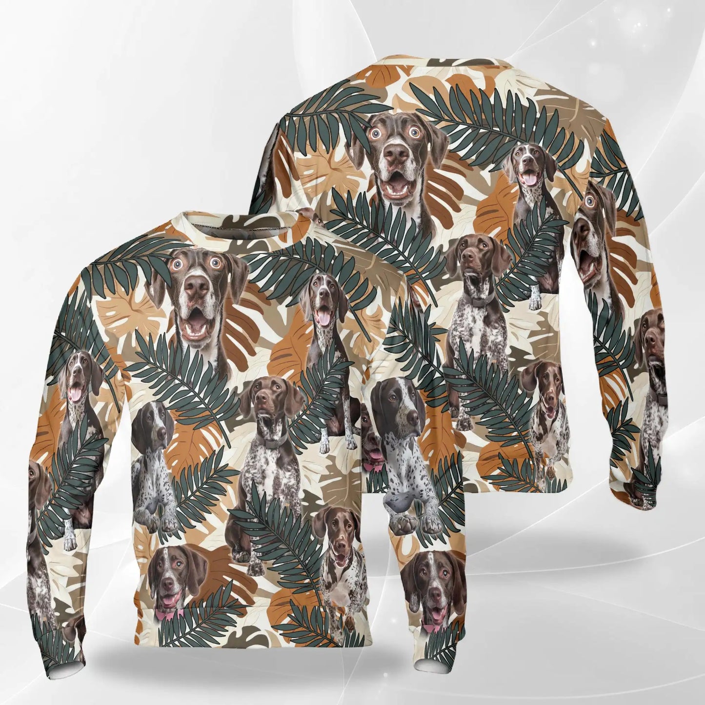 German Shorthaired Pointer Sweatshirt – Colorful Graphic 3D All Over Print Design
