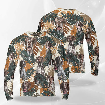 German Shorthaired Pointer Sweatshirt – Colorful Graphic 3D All Over Print Design