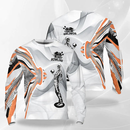 Skeleton Bowling Sweatshirt – Colorful Graphic 3D All Over Print Design