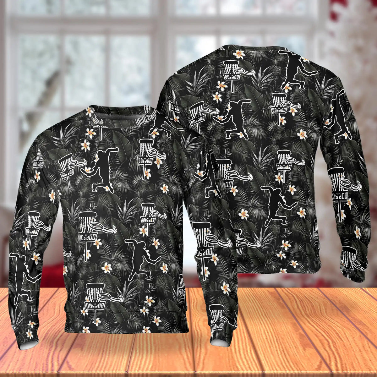 Disc Golf Tropical Flowers Sweatshirt – Tropical 3D All Over Print Design