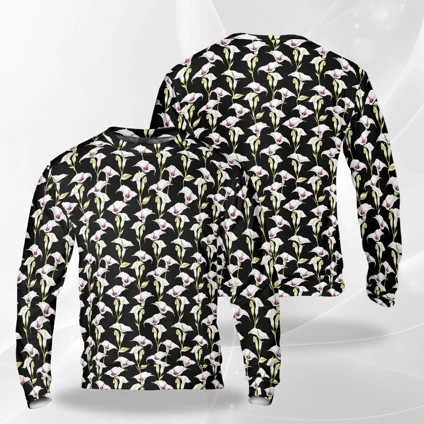 Calla Lily Sweatshirt – Colorful Graphic 3D All Over Print Design