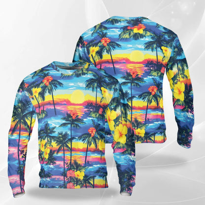 Diamond Head Sunset Sweatshirt – Tropical 3D All Over Print Design