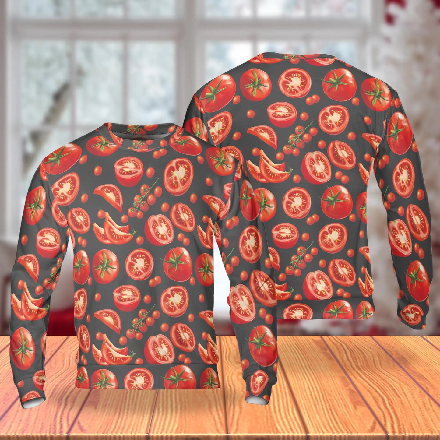 Tomato Print Sweatshirt – Colorful Graphic 3D All Over Print Design