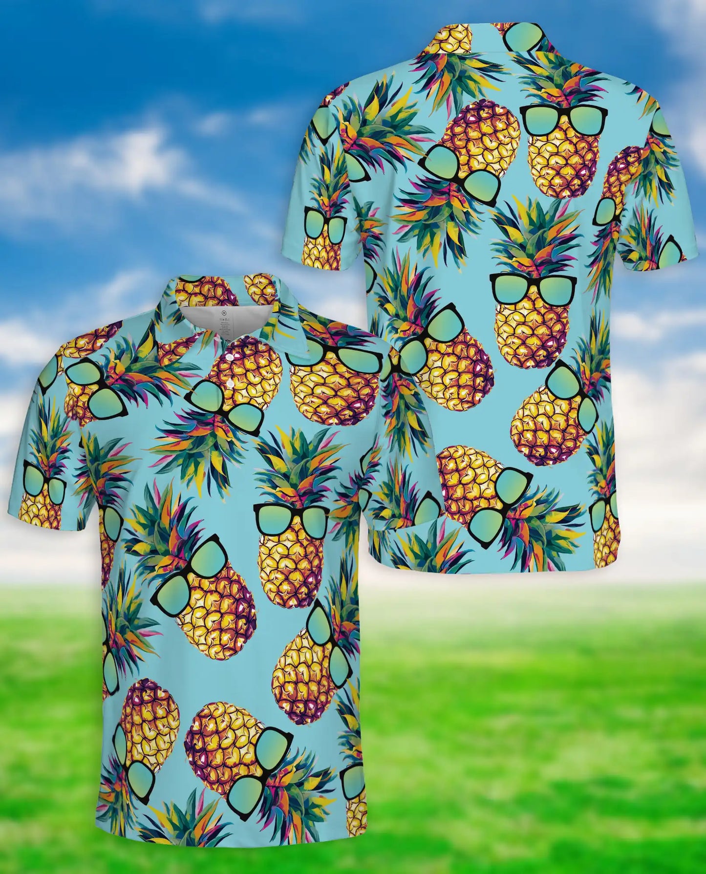 Funny Pineapple Polo Shirt | Azhawaiian