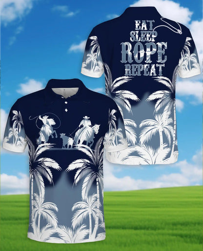 Cowboy Western Polo Shirt, Palm Desert Style | Azhawaiian
