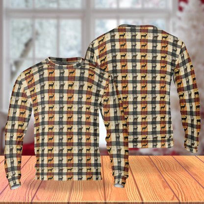 Rustic Deer Sweatshirt – Colorful Graphic 3D All Over Print Design