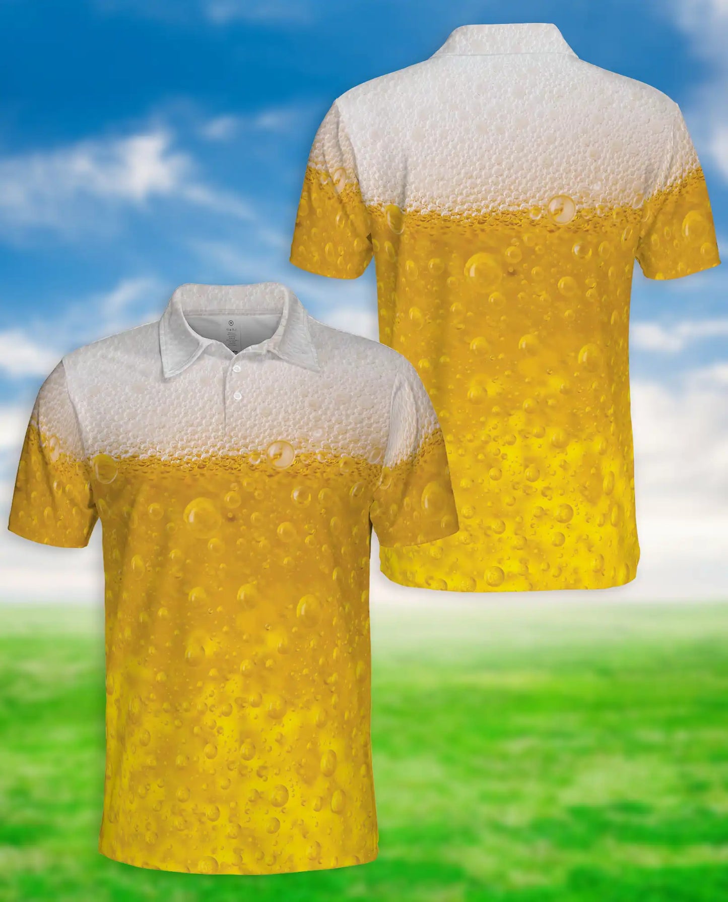 Beer Lovers Polo Shirt - Fresh Brew Party Style | Azhawaiian