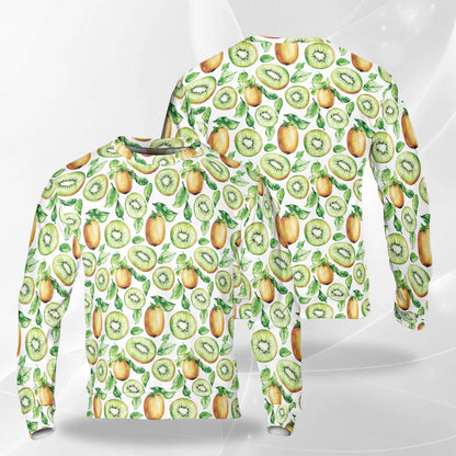 Kiwi Pattern Sweatshirt – Tropical 3D All Over Print Design