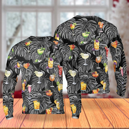Proud Bartender Cocktails Tropical Sweatshirt – Tropical 3D All Over Print Design
