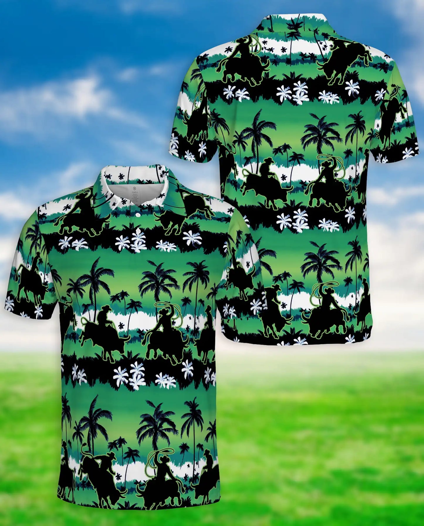 Cowboy Rodeo Polo Shirt | Azhawaiian