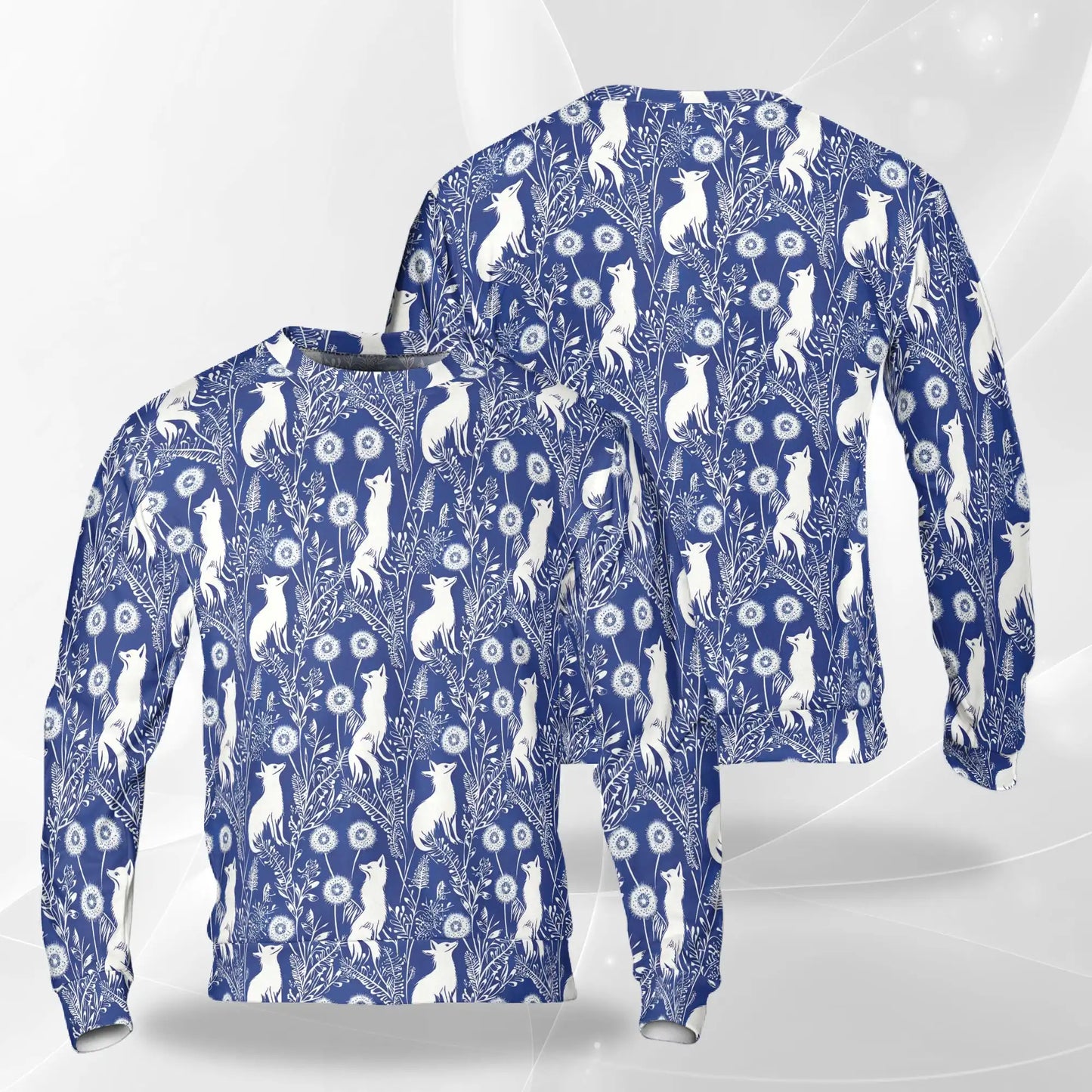 Vintage Fox Sweatshirt – Vintage 3D All Over Print Design