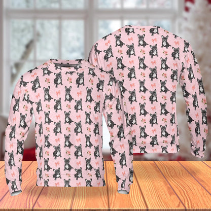 French Bulldog Sweatshirt – Colorful Graphic 3D All Over Print Design