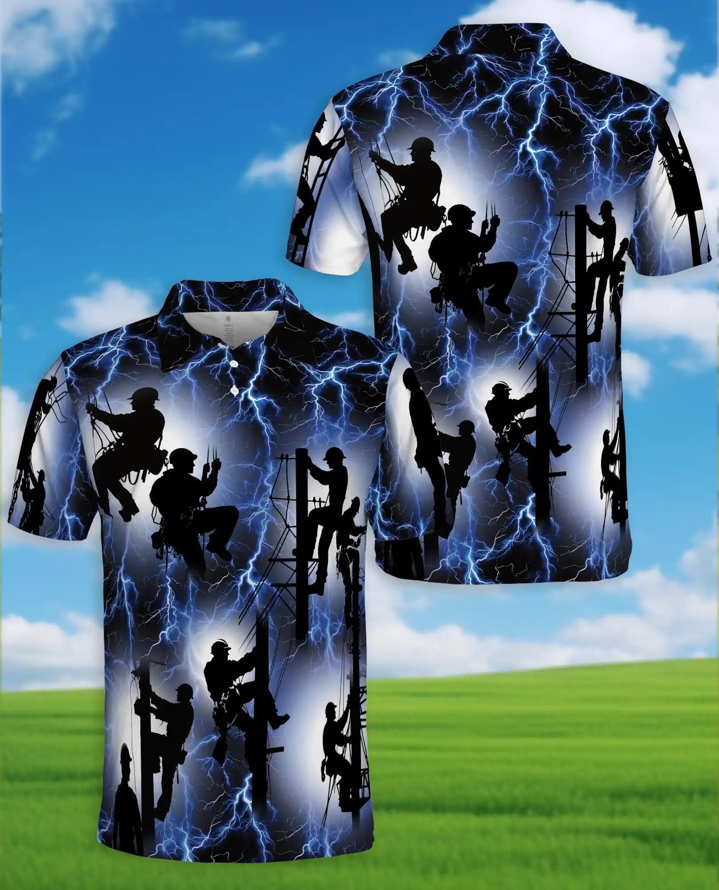 Funny Ferret Tropical Polo Shirt - Exotic Pet Hawaiian Style | Azhawaiian