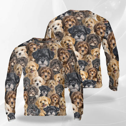 Schnoodle Awesome Sweatshirt – Colorful Graphic 3D All Over Print Design