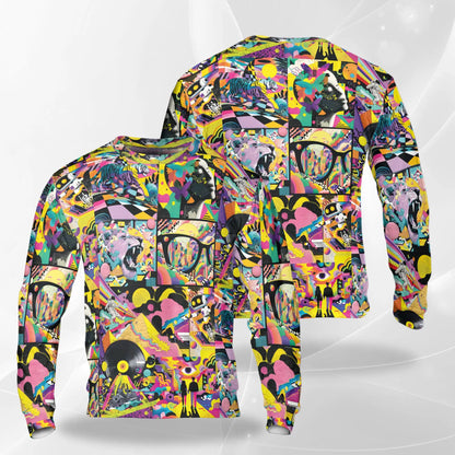 Graffiti Pop Art Sweatshirt – Colorful Graphic 3D All Over Print Design