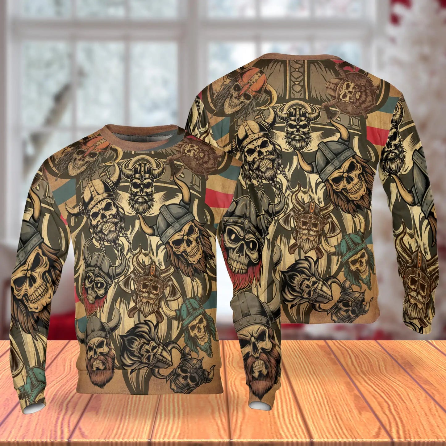 Viking My Rules Sweatshirt – Colorful Graphic 3D All Over Print Design