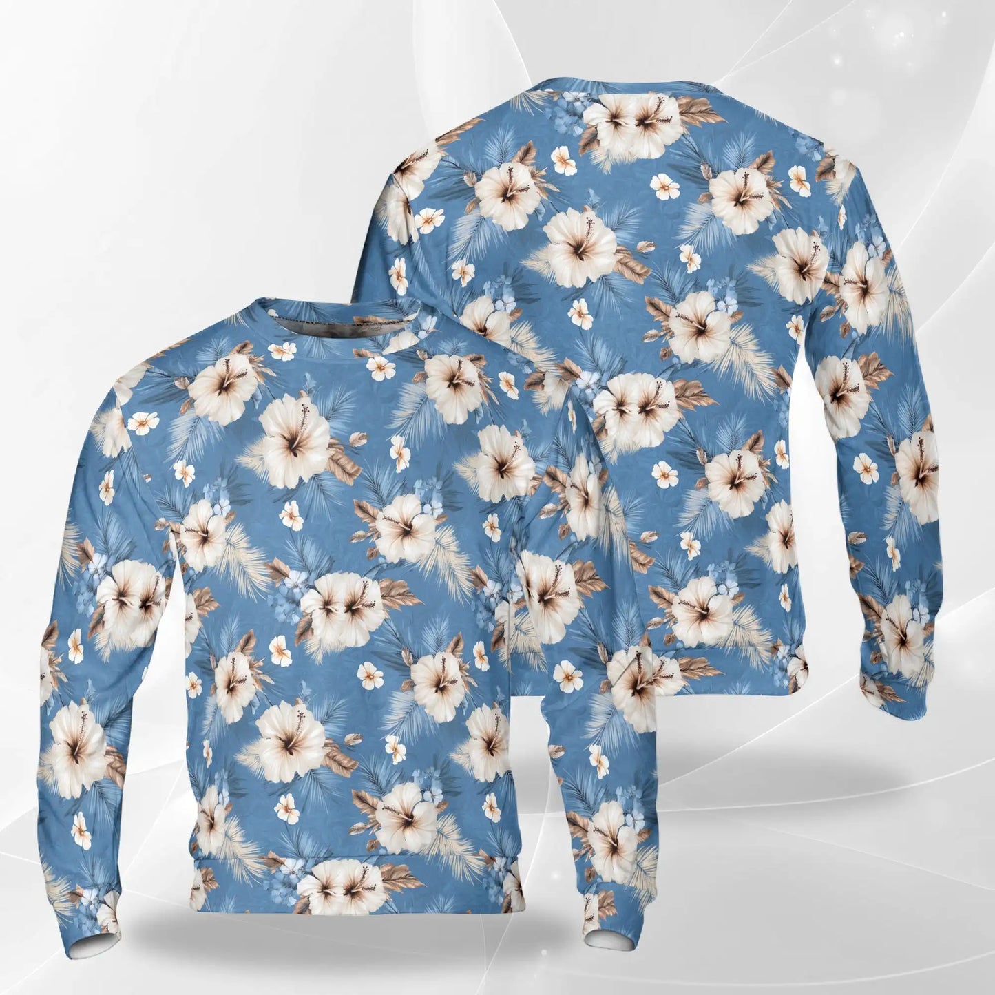 Hibiscus Flowers Sweatshirt – Tropical 3D All Over Print Design
