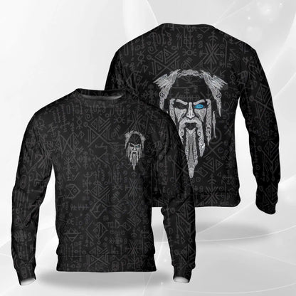 Viking Odin Sweatshirt – Colorful Graphic 3D All Over Print Design