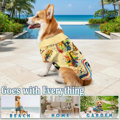 Saxophone Matching Dog Owner Hawaiian Shirts, Funny Pet Aloha Shirt for Beach Vacation - Azhawaiian