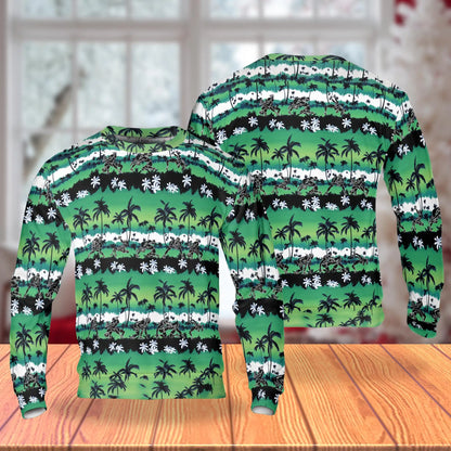 Wrestling Palm Tree Sweatshirt – Tropical 3D All Over Print Design