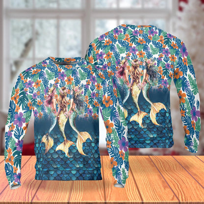 Mermaids Sweatshirt – Colorful Graphic 3D All Over Print Design