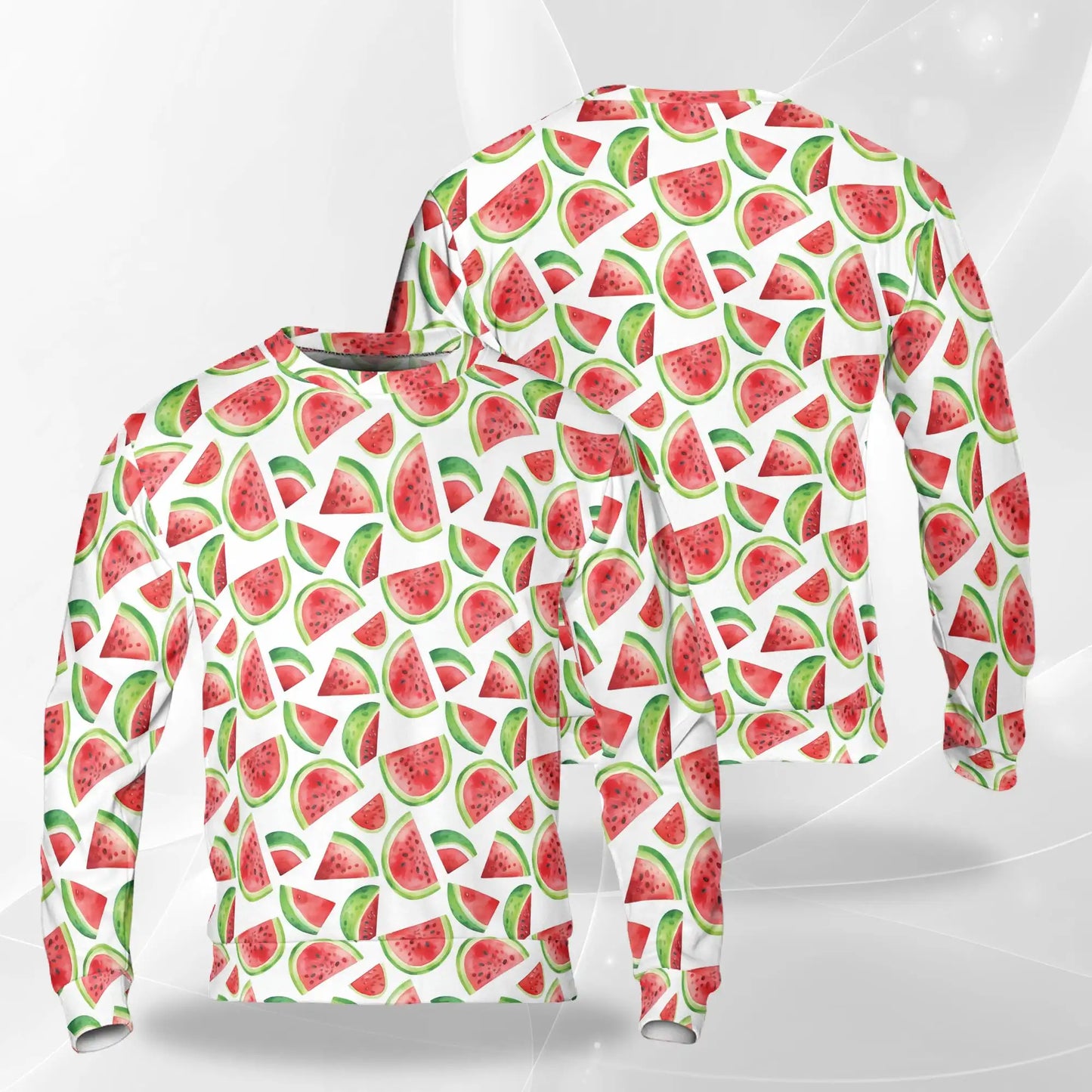 Watermelon Sweatshirt – Colorful Graphic 3D All Over Print Design