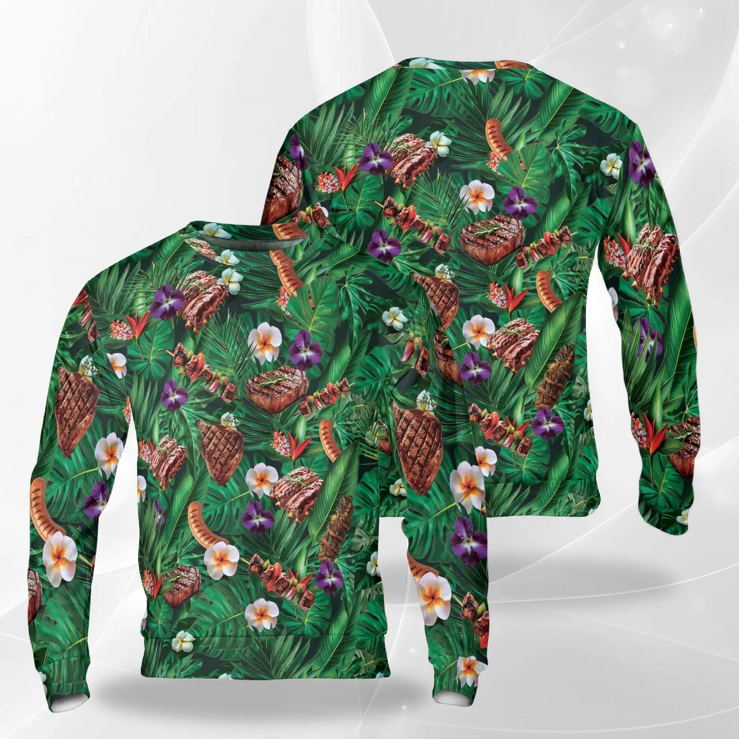 BBQ Lovers Sweatshirt – Colorful Graphic 3D All Over Print Design