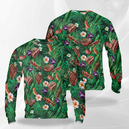 BBQ Lovers Sweatshirt – Colorful Graphic 3D All Over Print Design