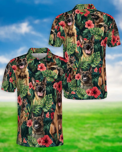 Belgian Malinois Tropical Polo Shirt | Azhawaiian