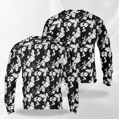 Japanese Floral Sweatshirt – Colorful Graphic 3D All Over Print Design