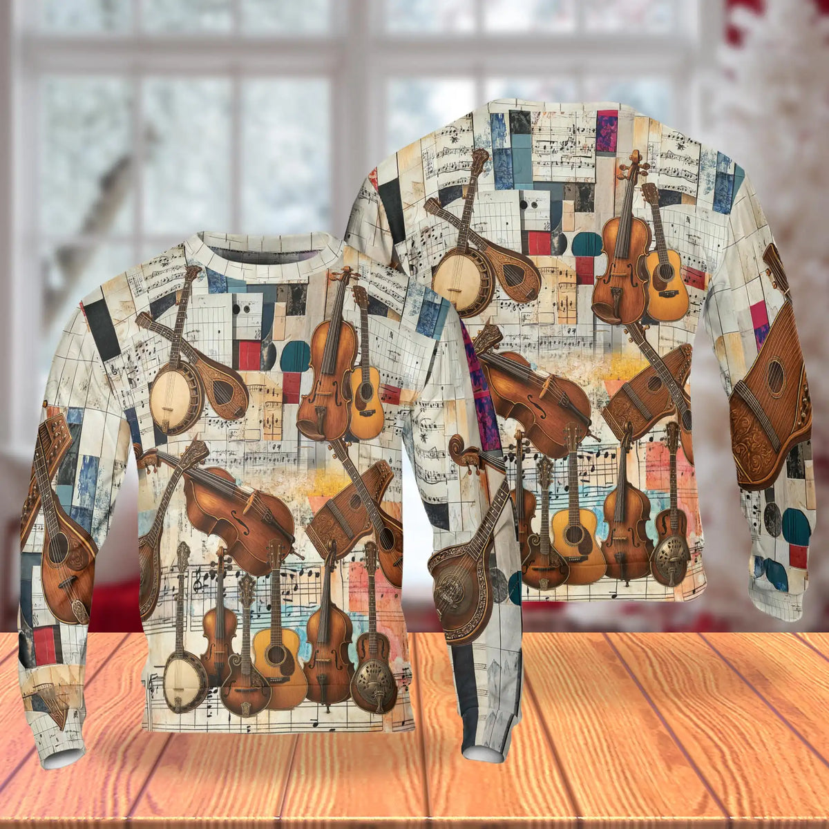 Bluegrass Music Vintage Sweatshirt – Vintage 3D All Over Print Design