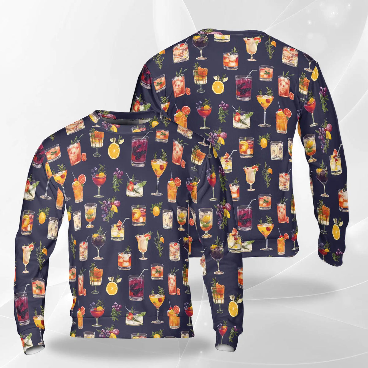 Summer Cocktails Sweatshirt – Tropical 3D All Over Print Design