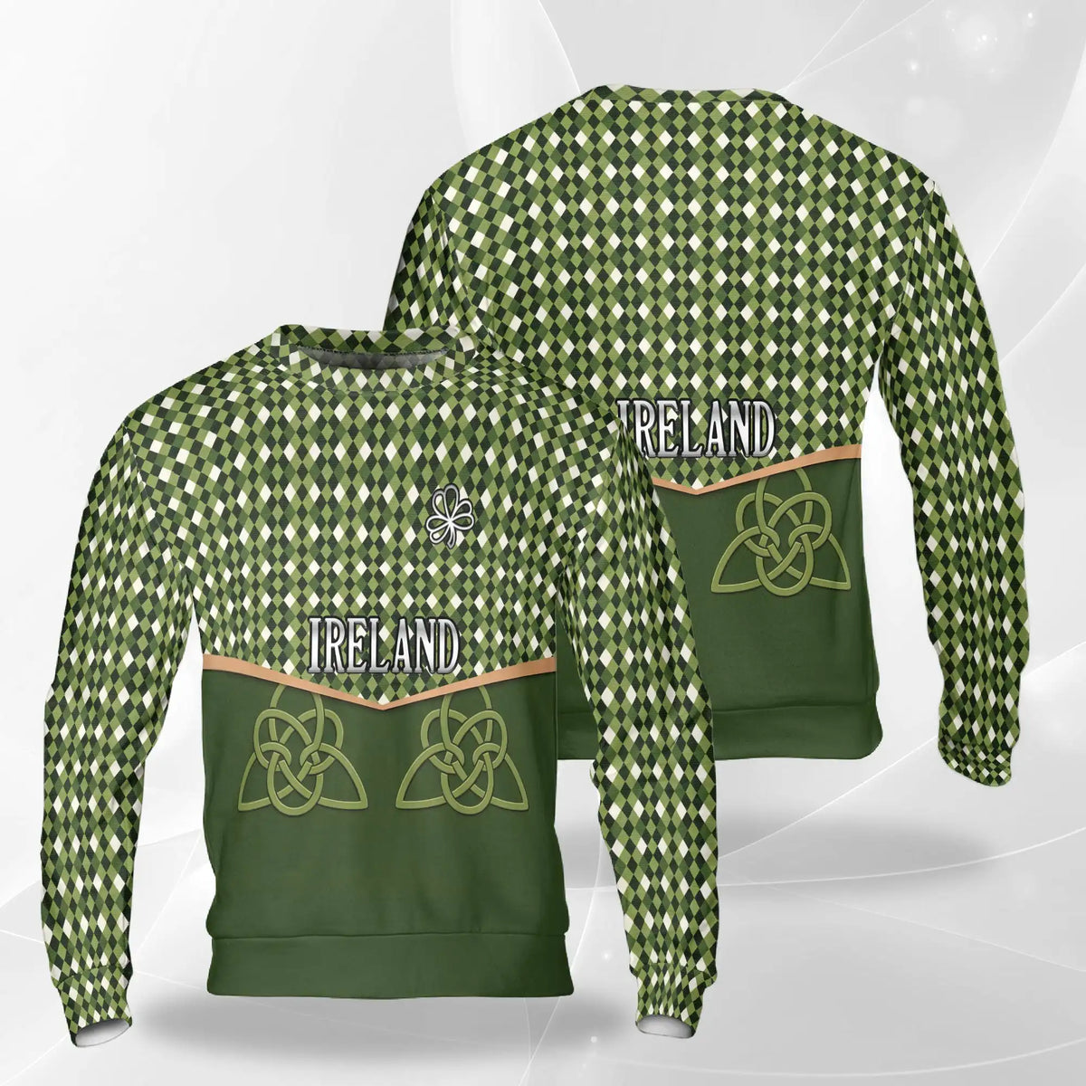 St Patrick’s Day Ireland Sweatshirt – Colorful Graphic 3D All Over Print Design