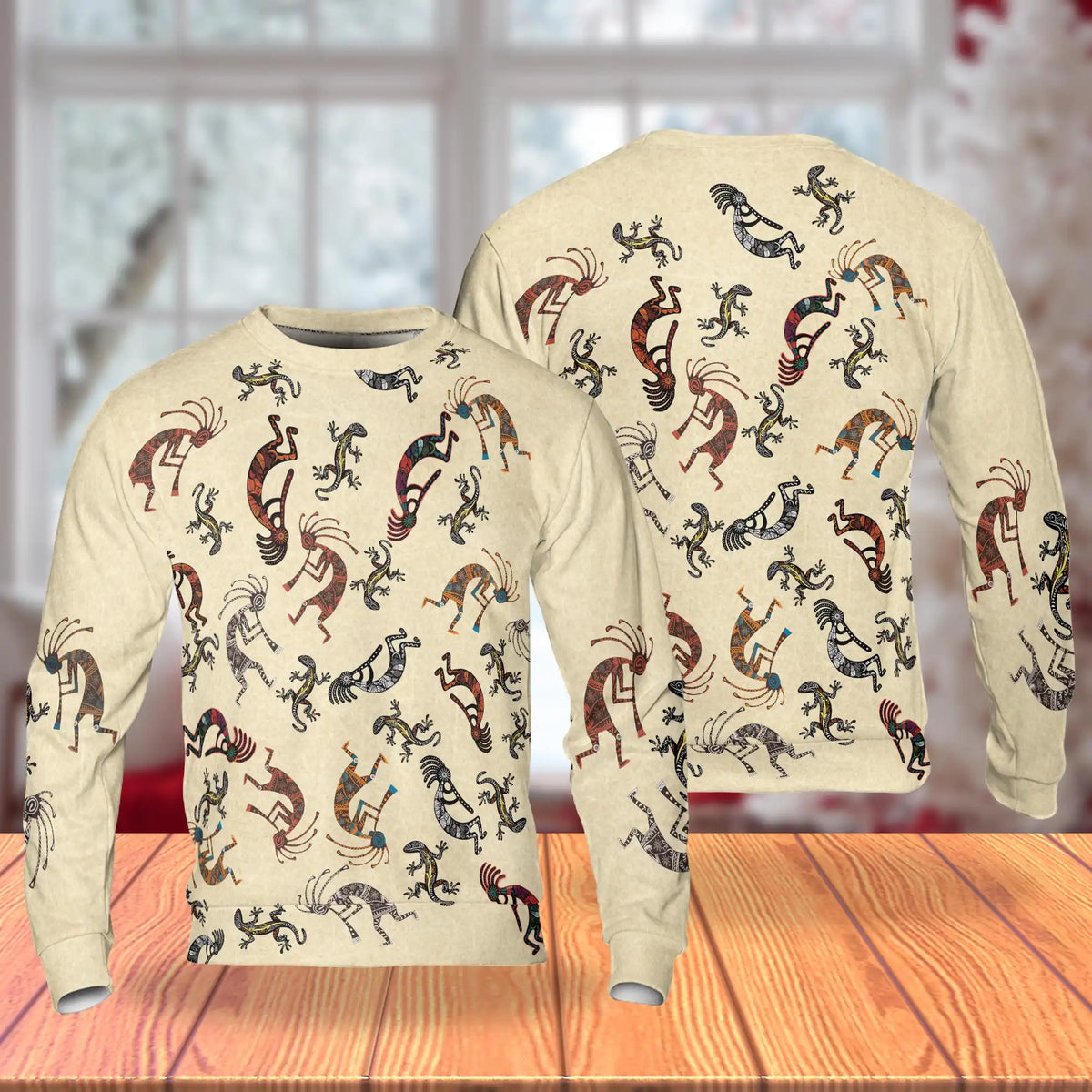 Vintage Kokopelli Sweatshirt – Vintage 3D All Over Print Design