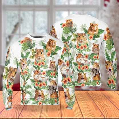 Hamsters Tropical Vintage Sweatshirt – Tropical Vintage 3D All Over Print Design