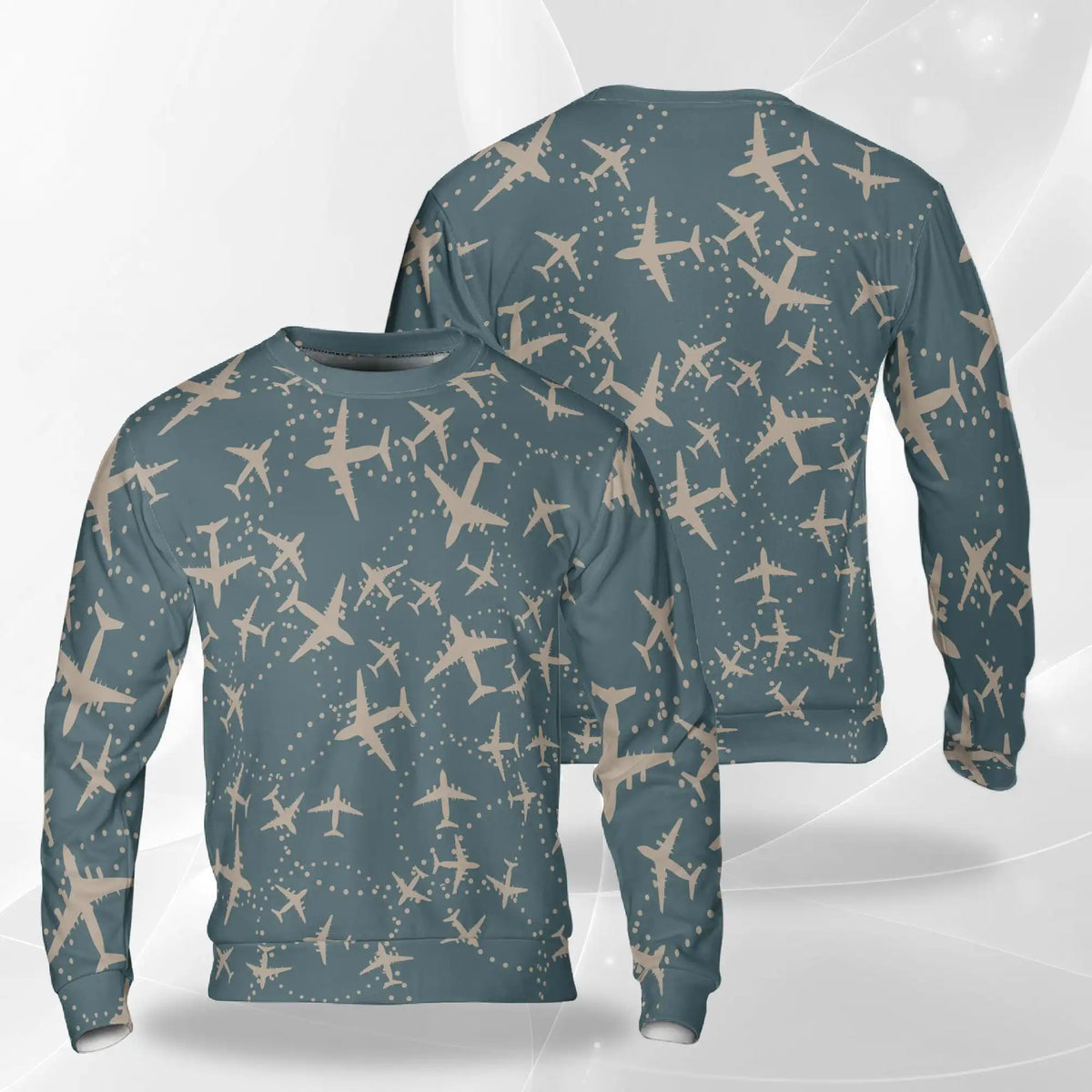 Airplane Sweatshirt – Colorful Graphic 3D All Over Print Design