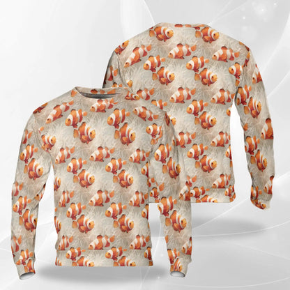 Clownfish Pattern Sweatshirt – Tropical 3D All Over Print Design