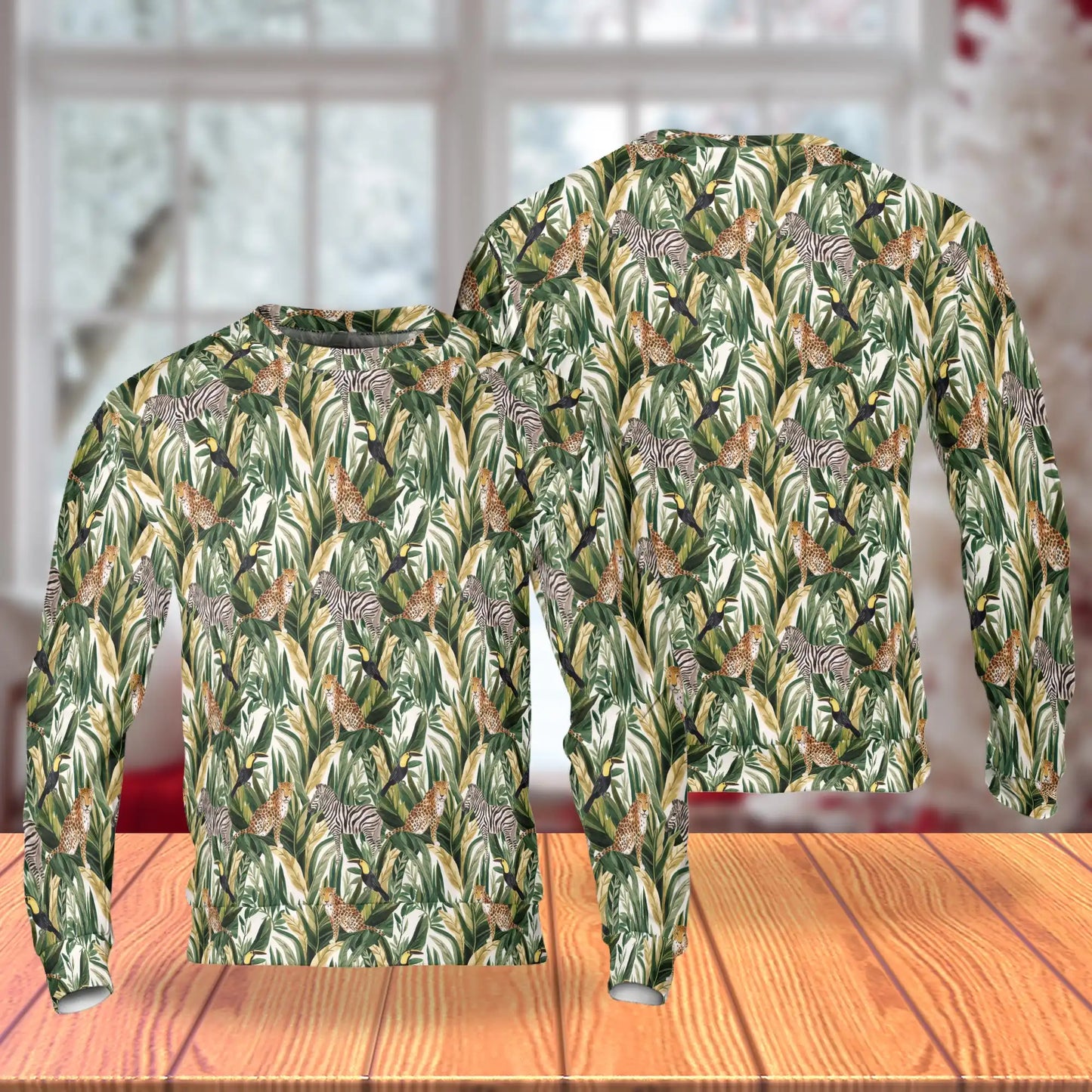 Wild Animals Sweatshirt – Tropical Jungle 3D All Over Print Design