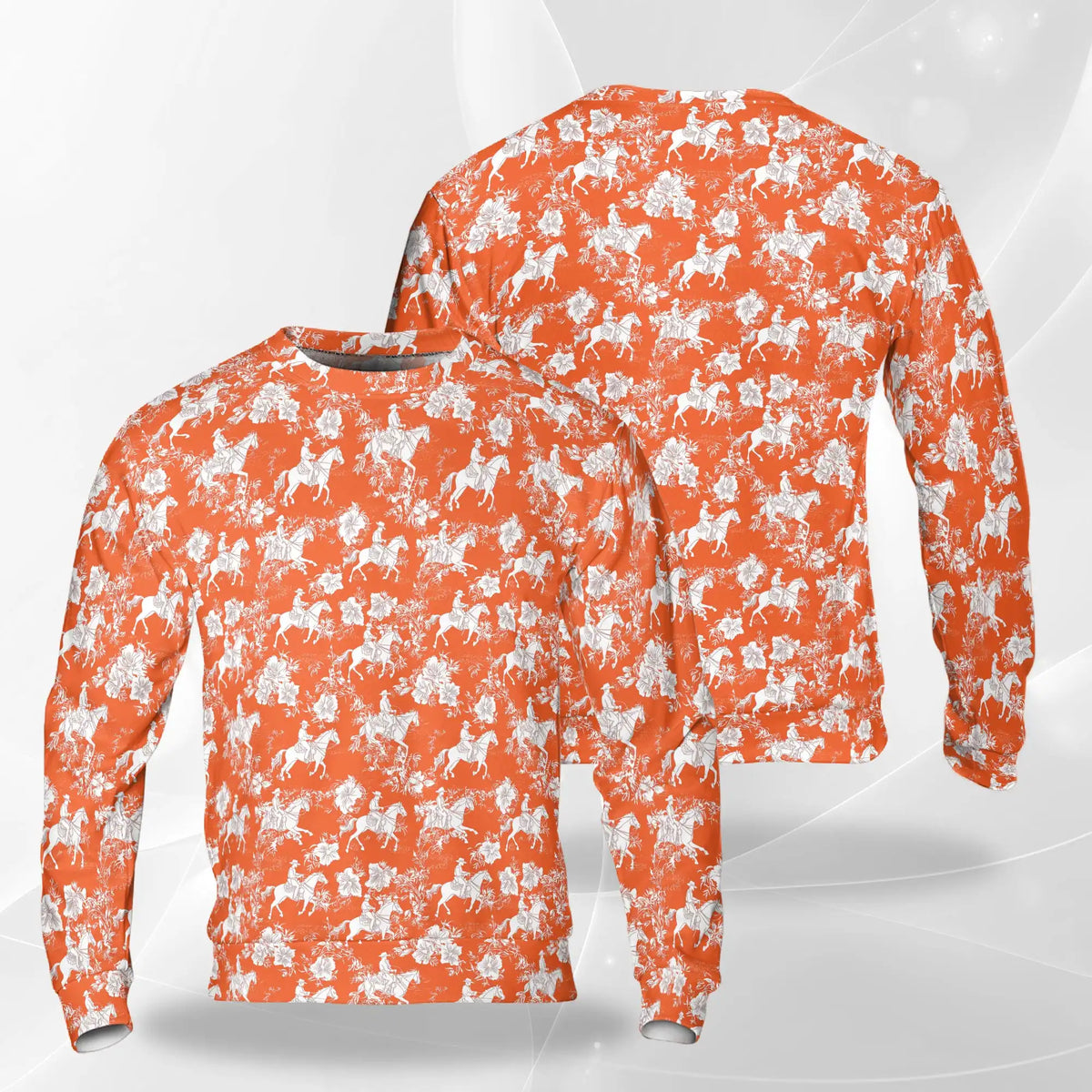 Saddle Bronc Rodeo Sweatshirt – Tropical 3D All Over Print Design