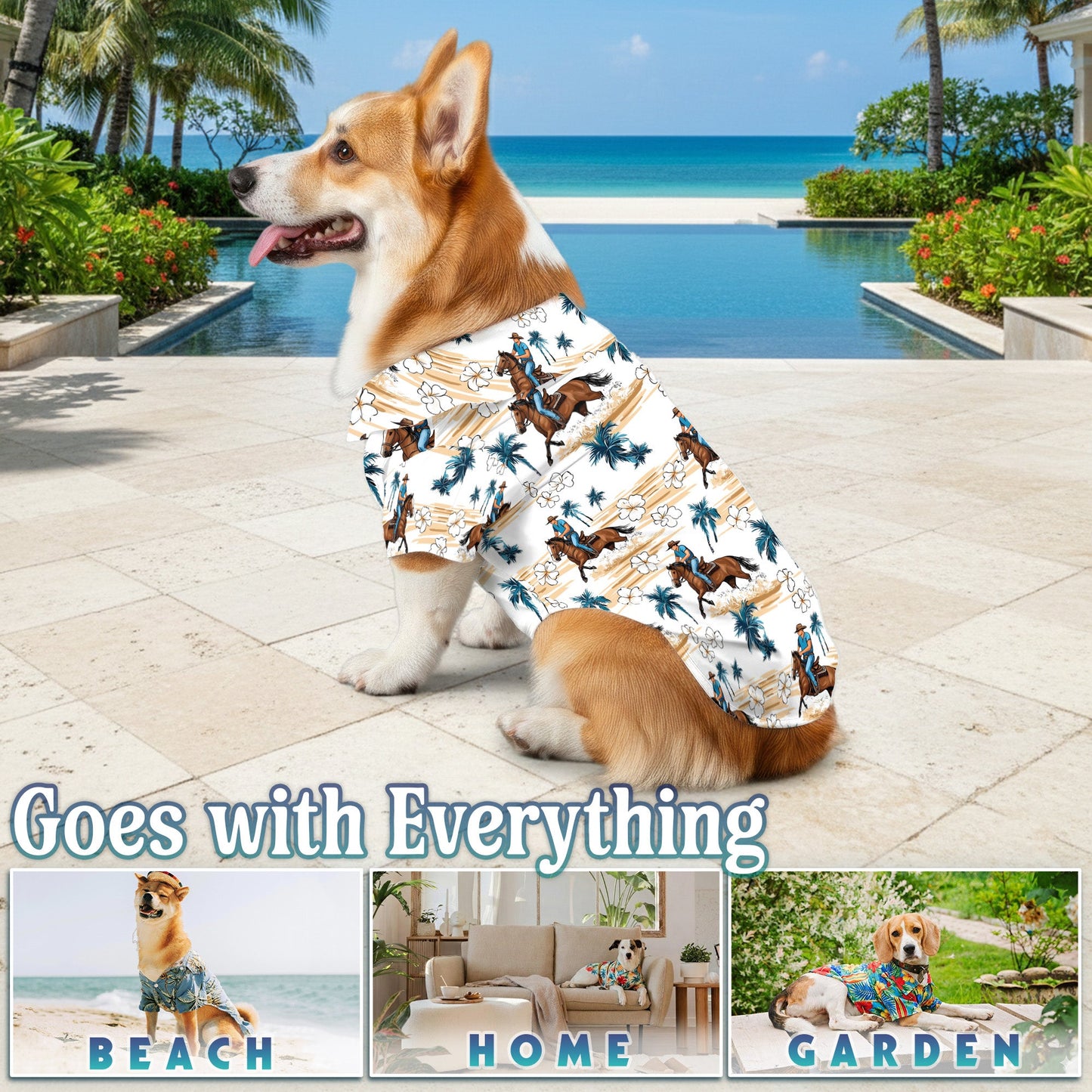 Softball Hibiscus Matching Dog Owner Hawaiian Shirts, Funny Pet Aloha Shirt for Beach Vacation - Azhawaiian