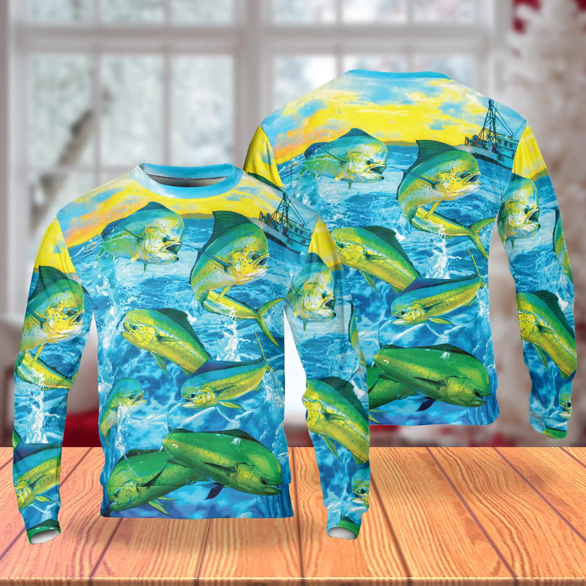Go Fishing Mahi Mahi Ocean Sweatshirt – Tropical 3D All Over Print Design